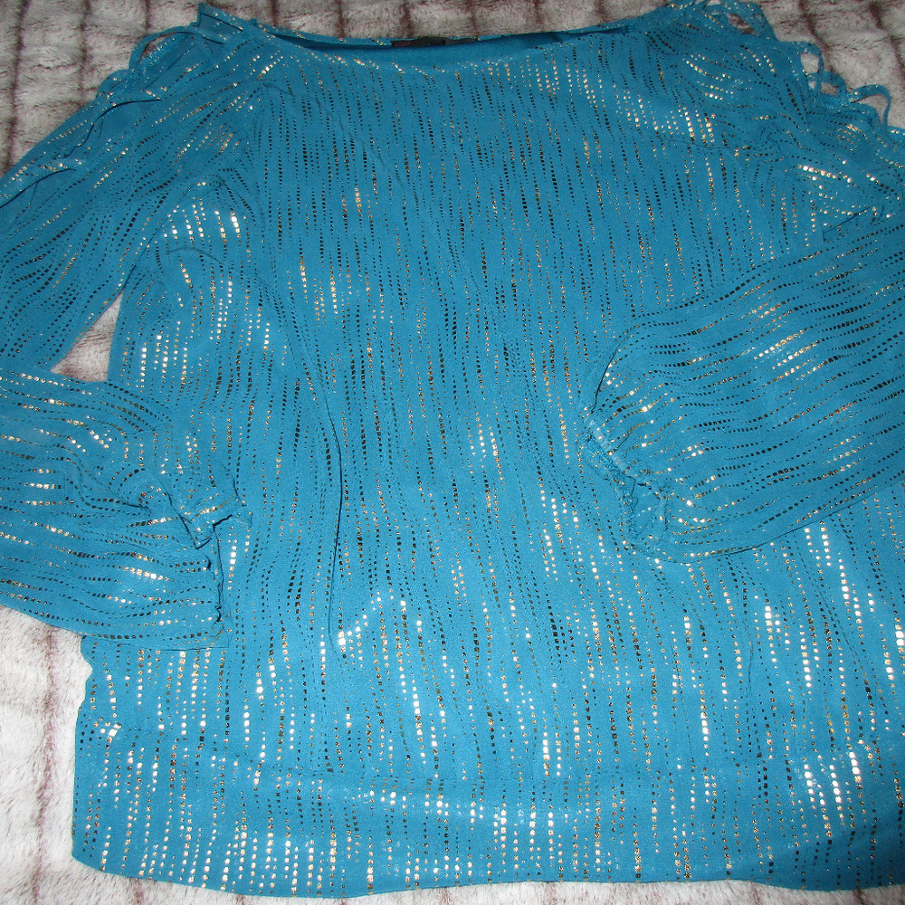 Metallic Retro Blouse